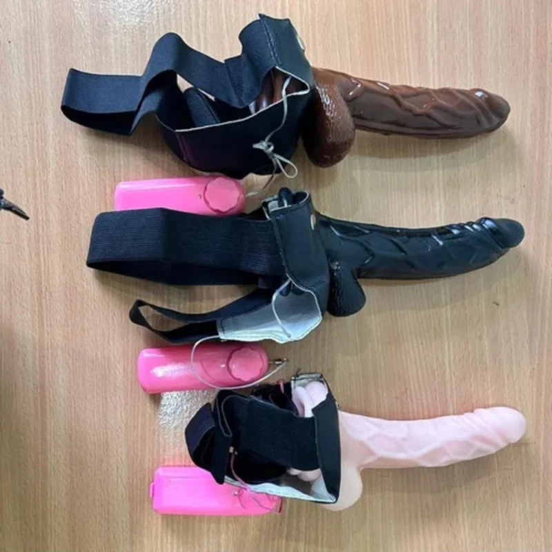 8 Inch Vibrator Silicone Belt Condom